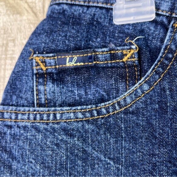 Blu Size 8 Medium Blue Denim Capri’s W/5 Pockets Vintage Y2K - Picture 5 of 10